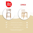 4 Sillas de Bar Dinamarca Beige