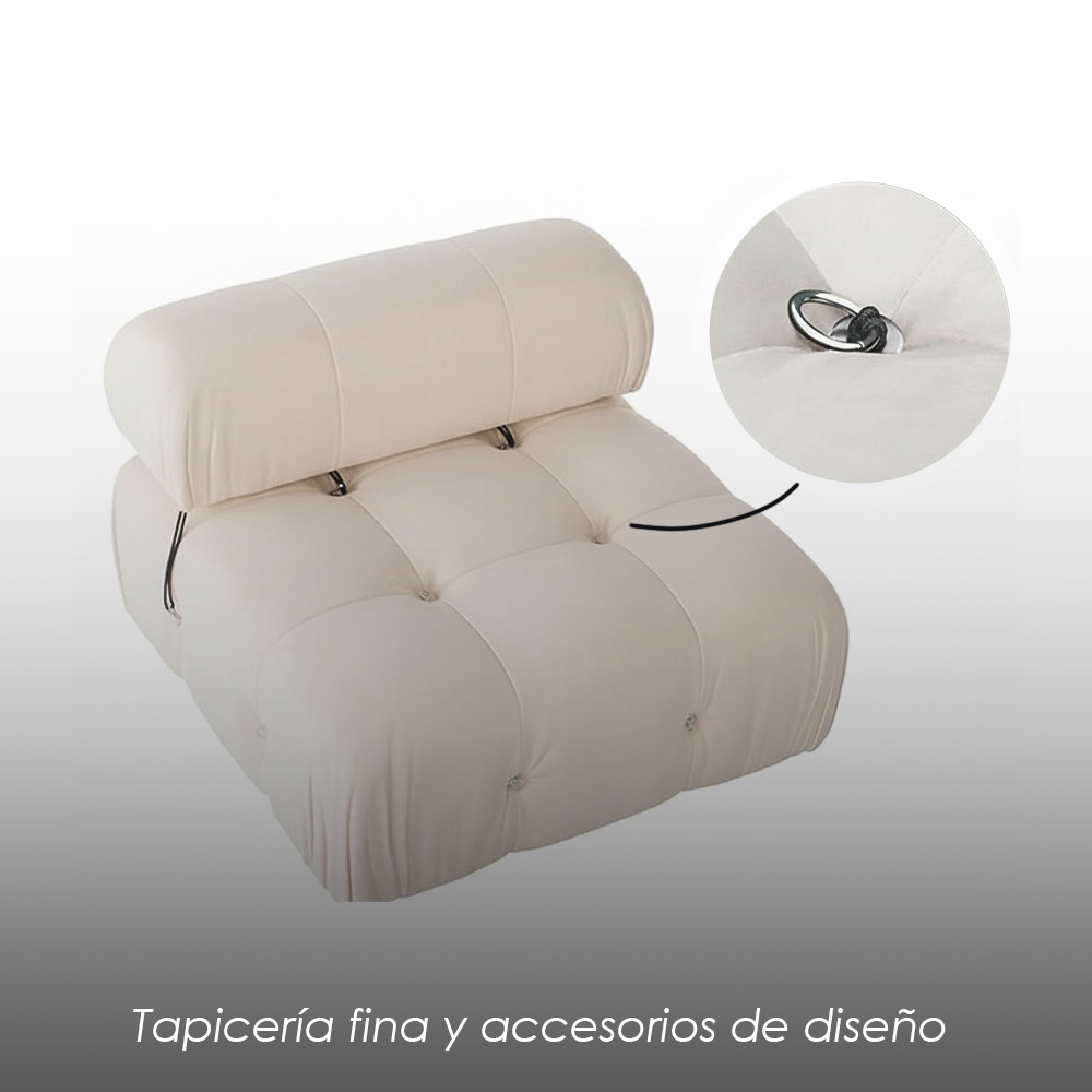 Sofá Florencia Beige 4 plazas