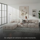 Sofá Florencia Beige 4 plazas