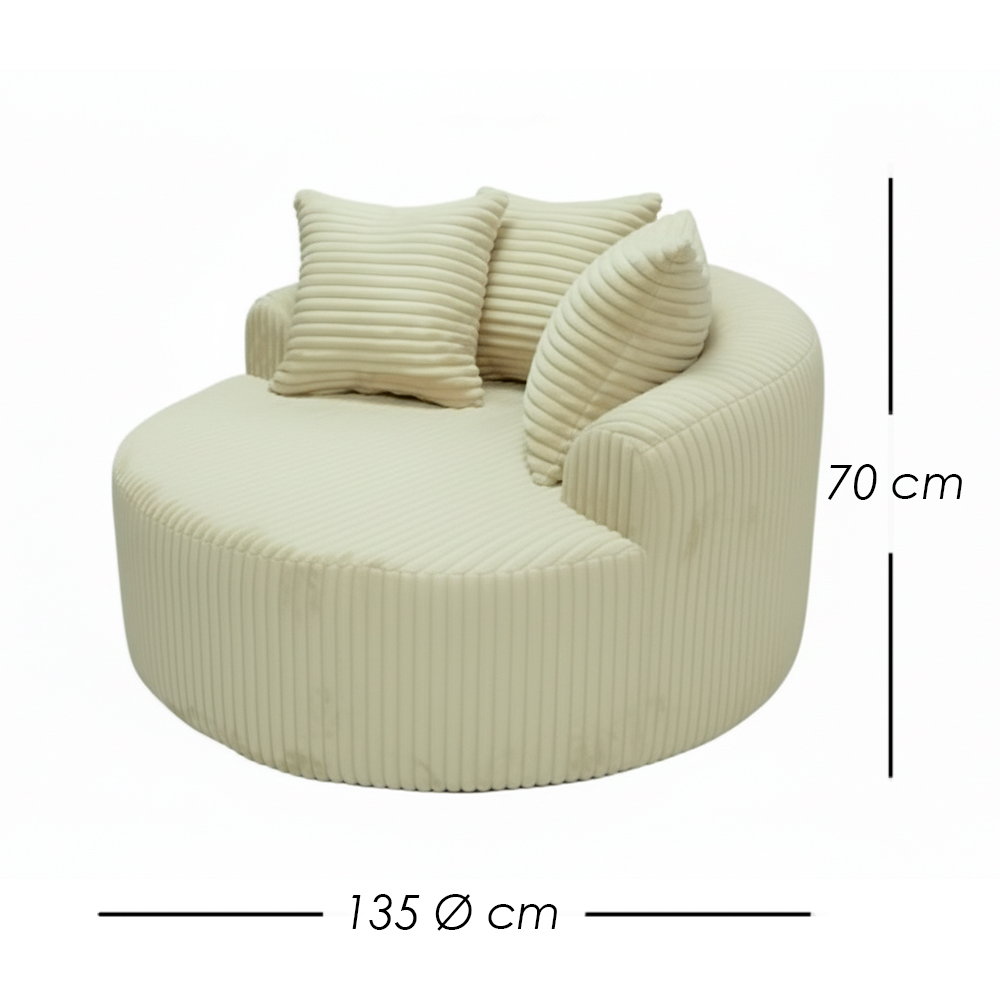 Sofá Forli Beige Individual 