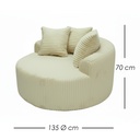 Sofá Forli Beige Individual 