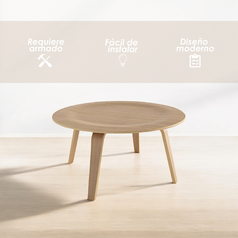 Mesa de Centro Redonda Maple