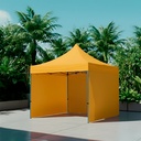 Toldo Plegable 3x3 con Paredes Amarillo