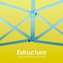 Toldo Plegable 3x3 con Paredes Amarillo