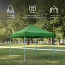 Toldo Plegable 3x3 Verde