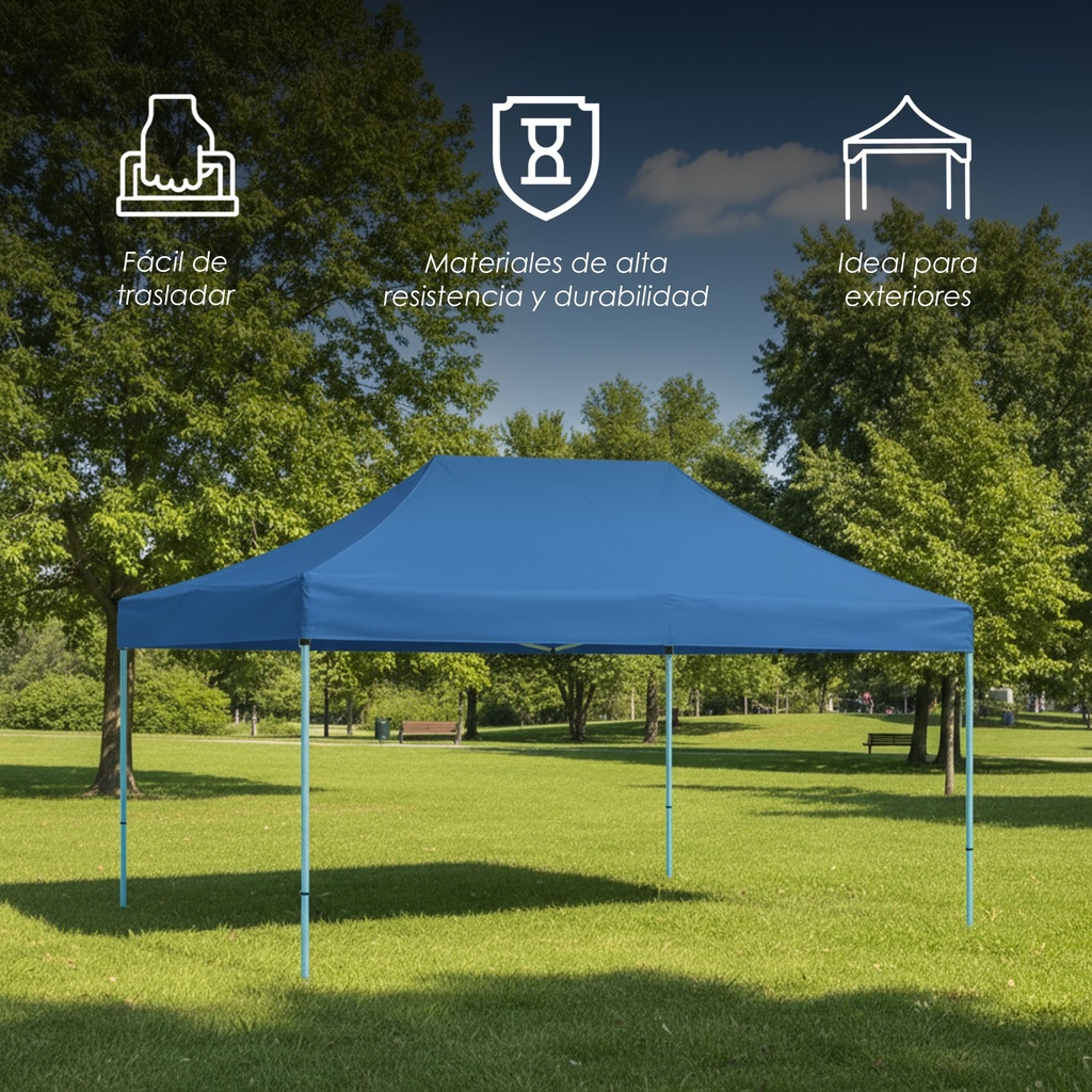 Toldo Plegable 2x3 Azul