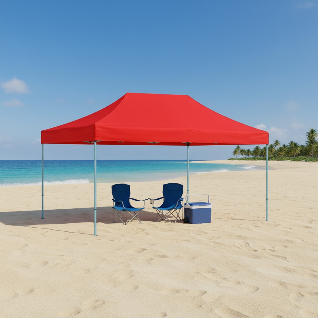 Toldo Plegable 2x3 Rojo