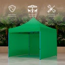 Toldo Plegable 2x2 con Paredes Verde