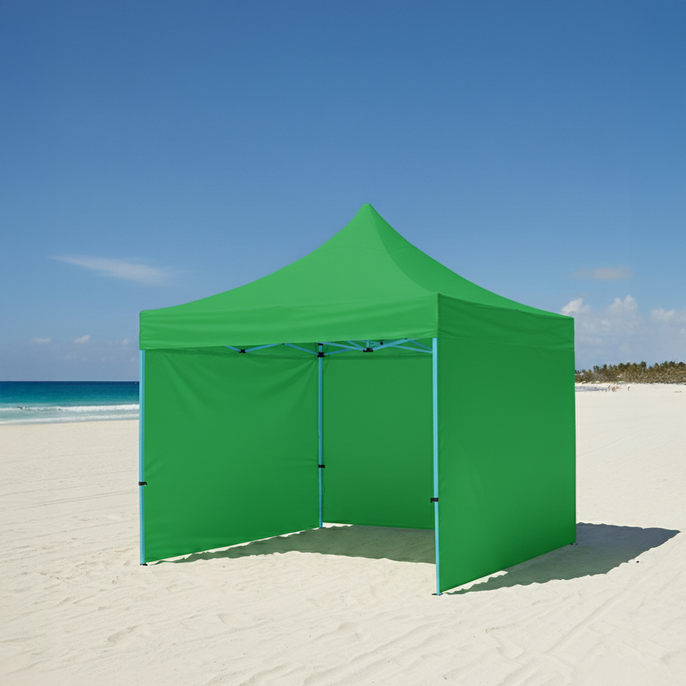 Toldo Plegable 2x2 con Paredes Verde