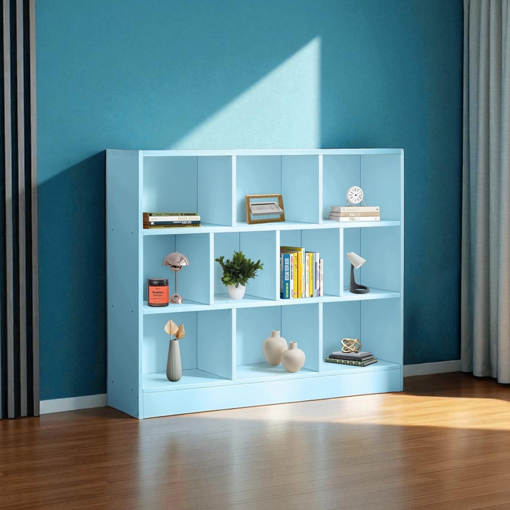 Librero organizador de 10 cubos