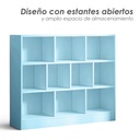 Librero organizador de 10 cubos