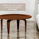 Mesa de Centro Redonda Nogal
