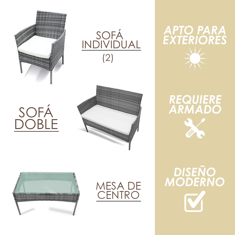 Sala de jardín (Gris)