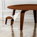 Mesa de Centro Redonda Nogal