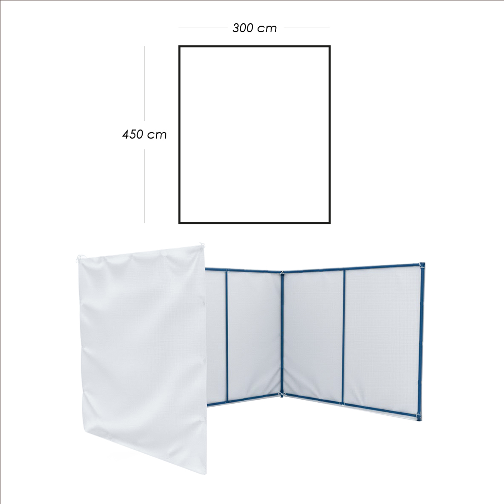 Paredes 3x4.5 Blanco
