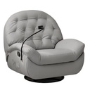 Sofá Gris Individual Eléctrico Reclinable
