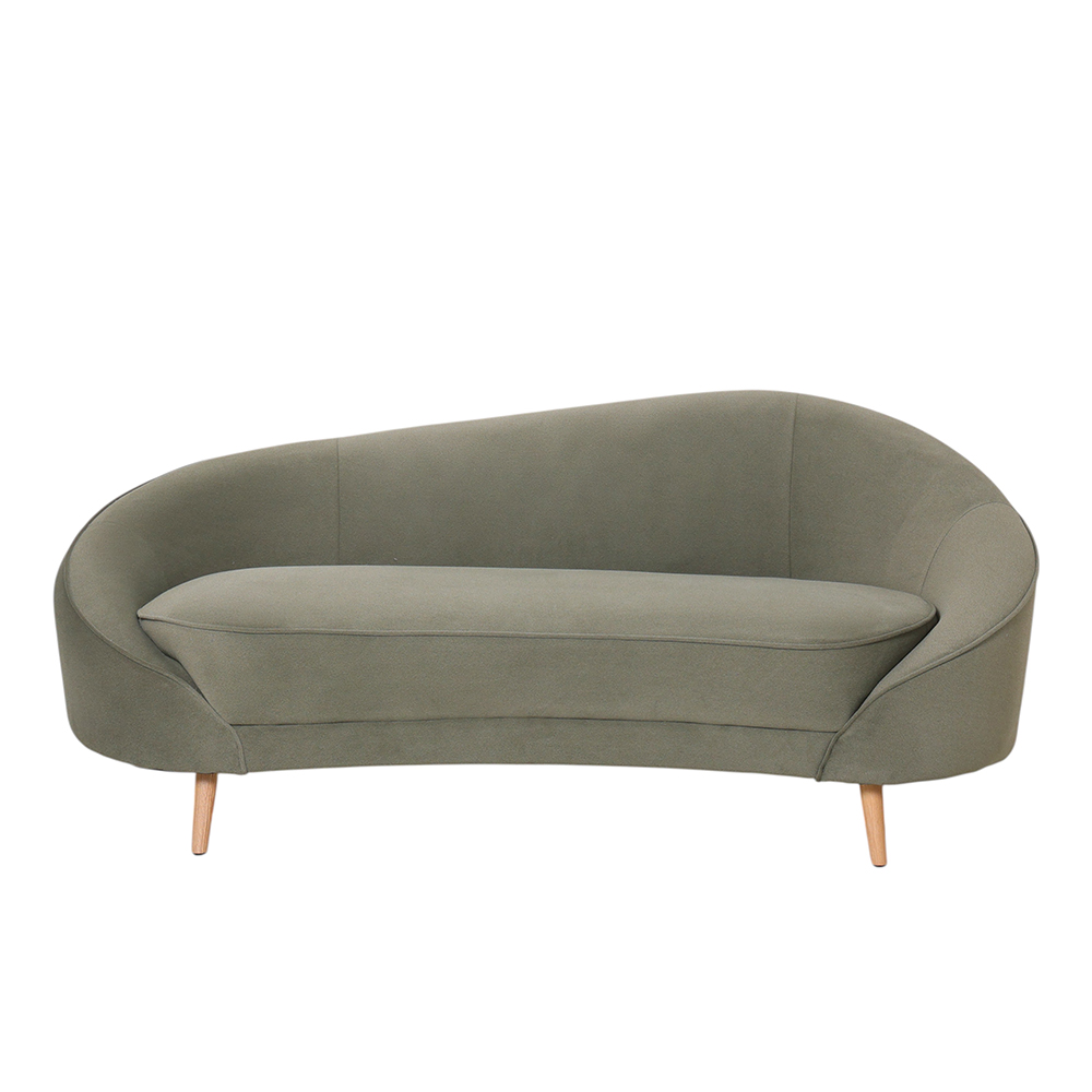 Sofá Curvo Querétaro 3 Plazas Verde