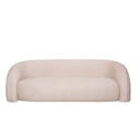 Sofá Kobe Curvo Beige 3 Plazas