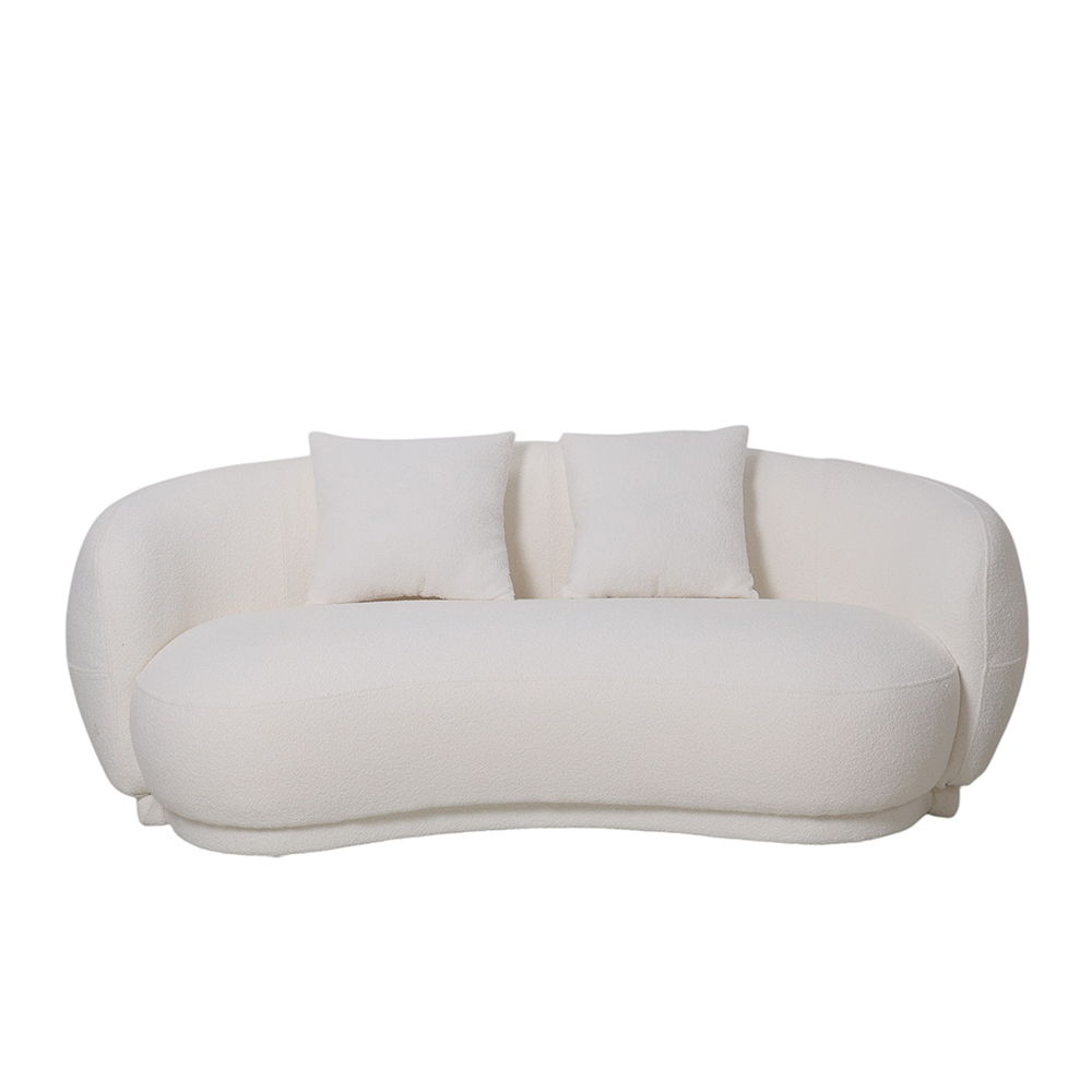 Sofá Bold Curvo Blanco 3 Plazas