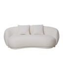 Sofá Bold Curvo Blanco 3 Plazas