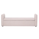 Taburete Minimalista Kioto Beige con Almacenamiento