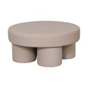 Taburete Redondo Minimalista Moderno Beige