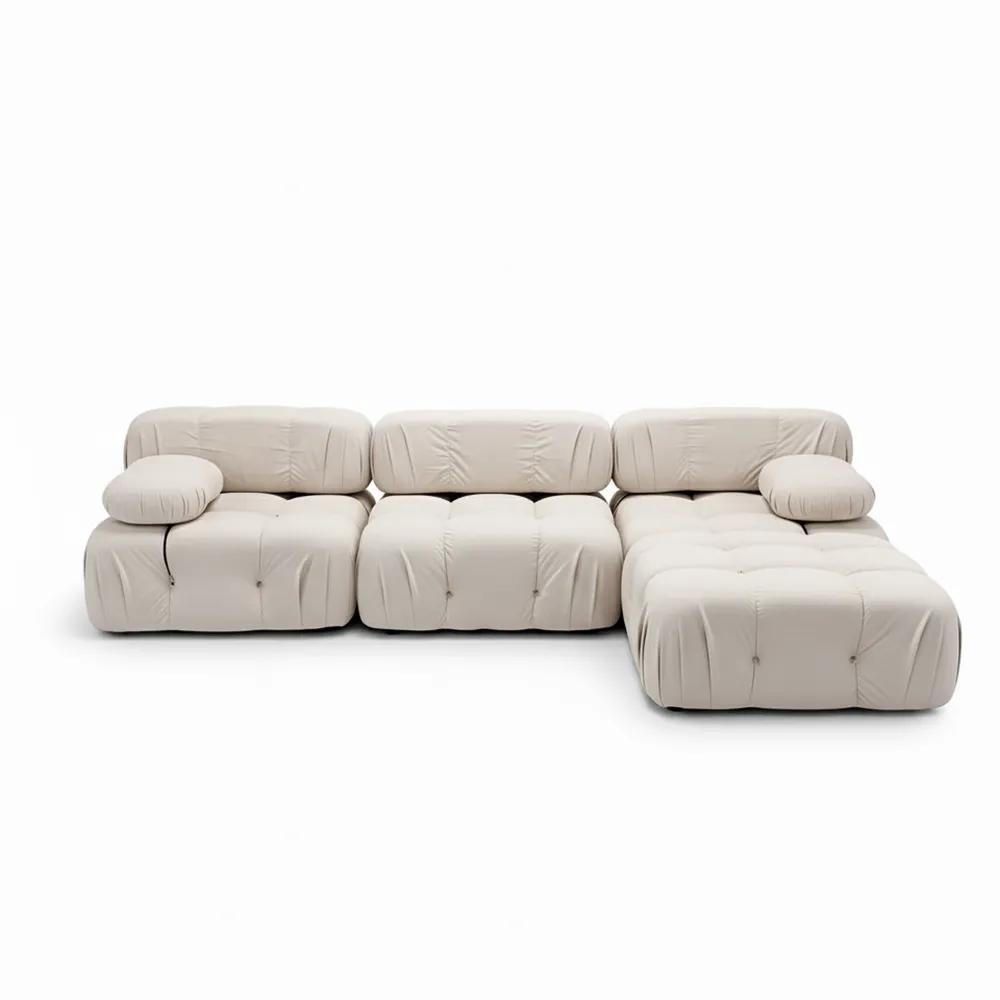 [Sofa4P-Florencia/Bei] Sofá Florencia Beige 4 plazas