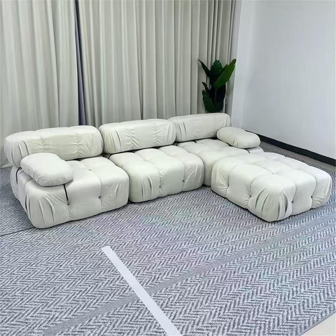 [Sofa4P-Florencia/Bei] Sofá Florencia Beige 4 plazas