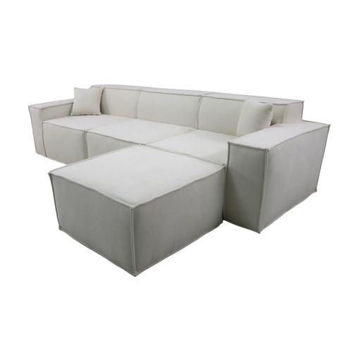 [Sofa4P-Siena/Bei] Sofá Siena Beige 4 plazas