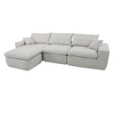 Sofá Esquinera Cloud Beige 4 plazas