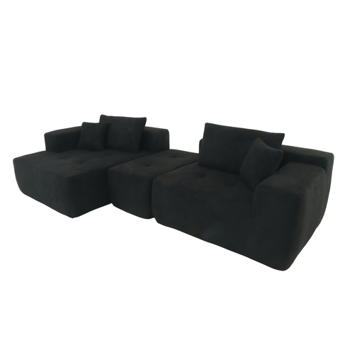 [Sofa2P-Palermo/Neg] Sofá Palermo Negro 2 plazas