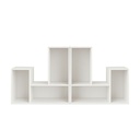 Kit de 2 Librero Modular de 3 cubos Blanco