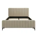 Base Con Cabecera Cama-9581de Madera King Color Bei