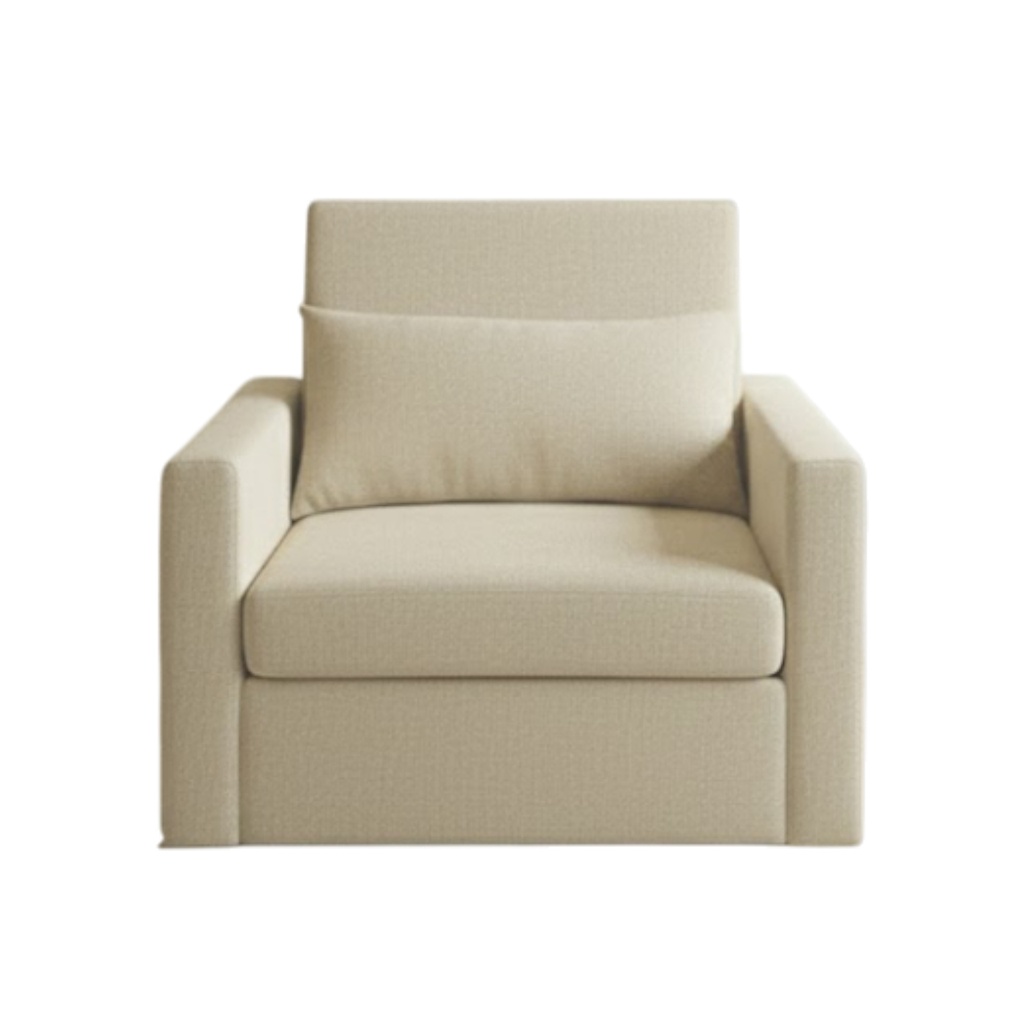 [SC1P-Malta/Bei] Sofá Cama Individual Malta Beige