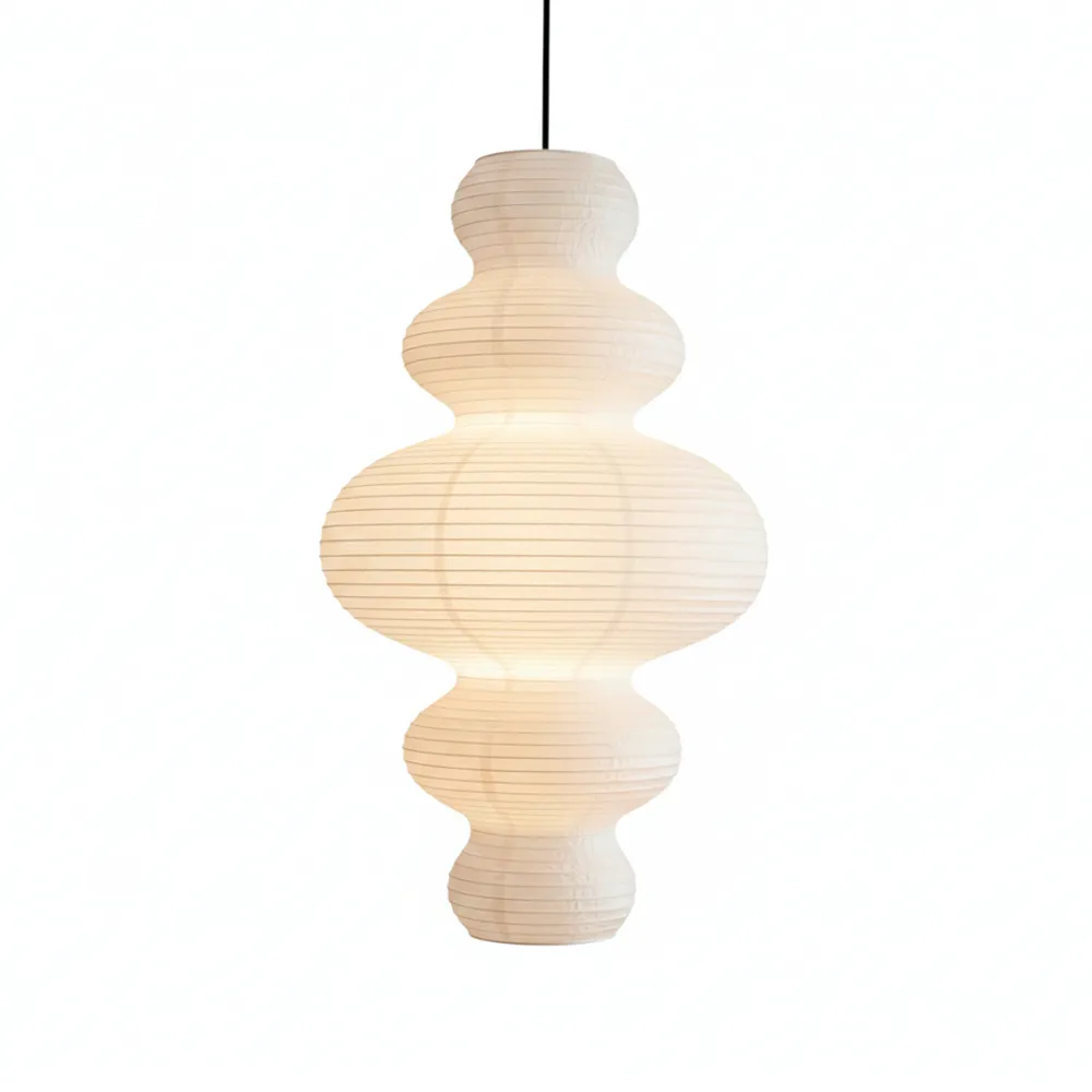 Lámpara colgante estilo Akari 2158 color beige