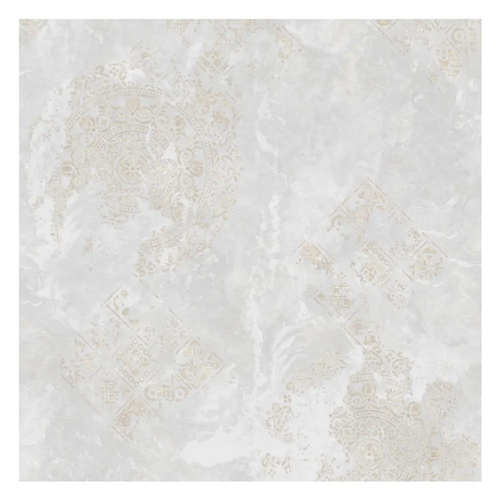 [PT-001/10m] Papel Tapiz modelo Mosaico Fantasma Blanco