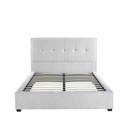 Base con Cabecera 5460 Gris Matrimonial