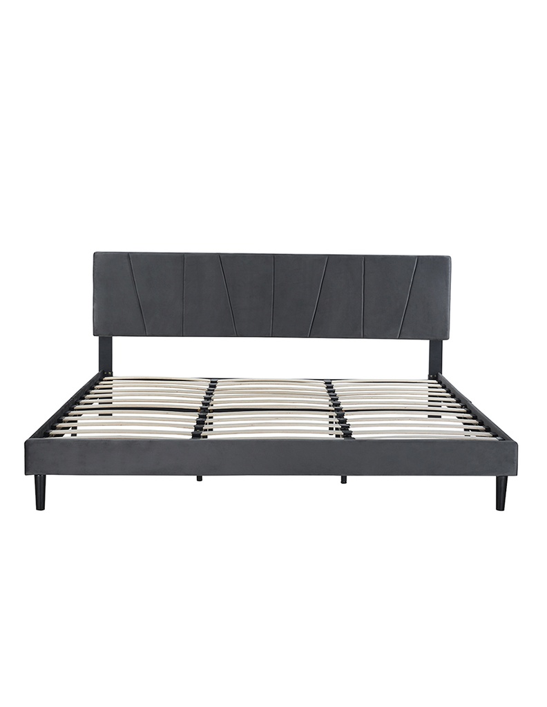 [Cama-5465/Neg/K] Base con Cabecera 5465 Negro King Size
