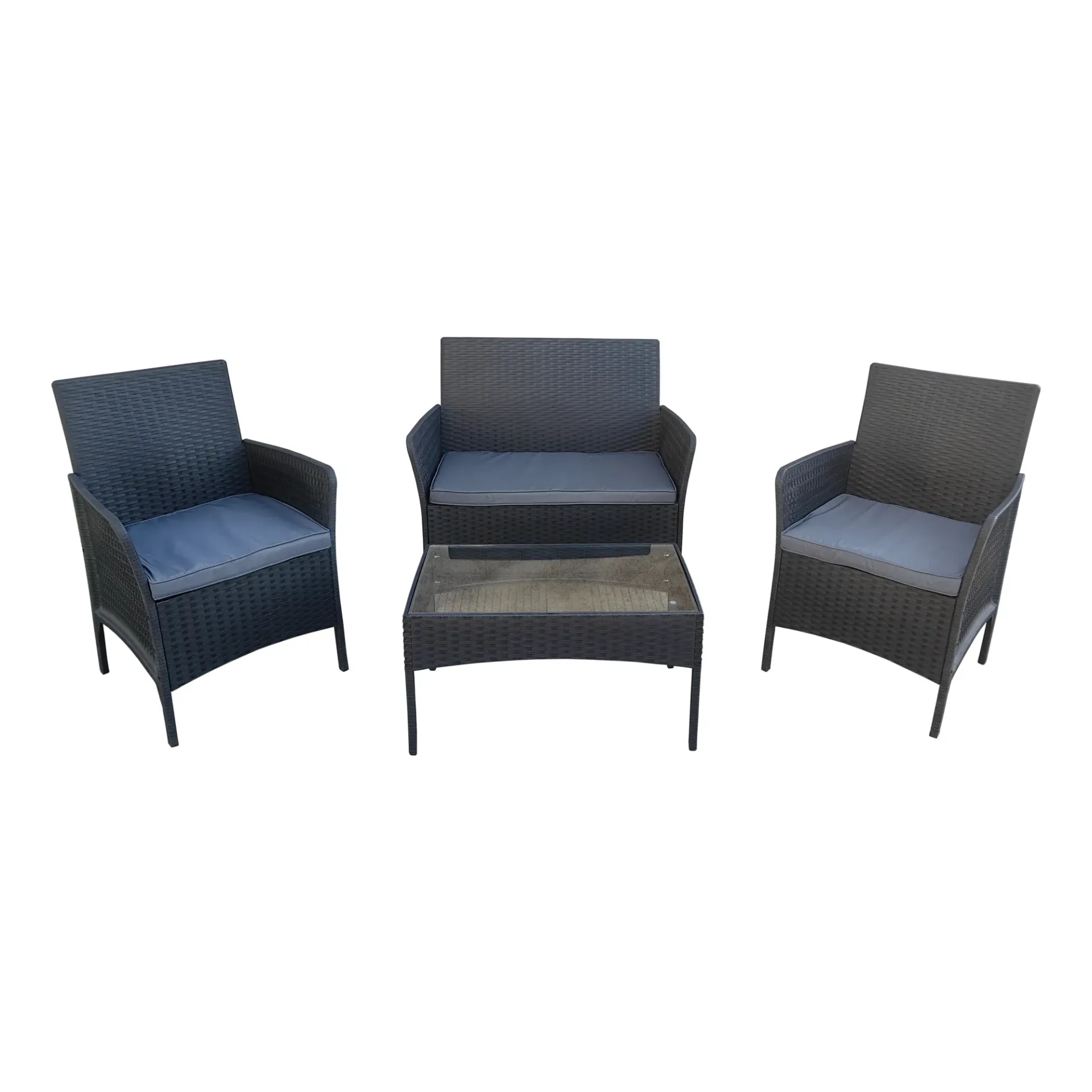 Sala de Jardín Plástica (Negro con gris)