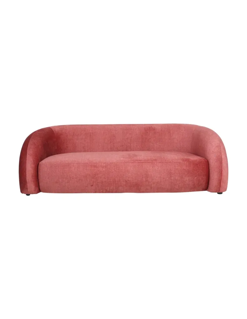 [Sofa-Kobe/Coral] Sofá Kobe de 3 Plazas Color Coral