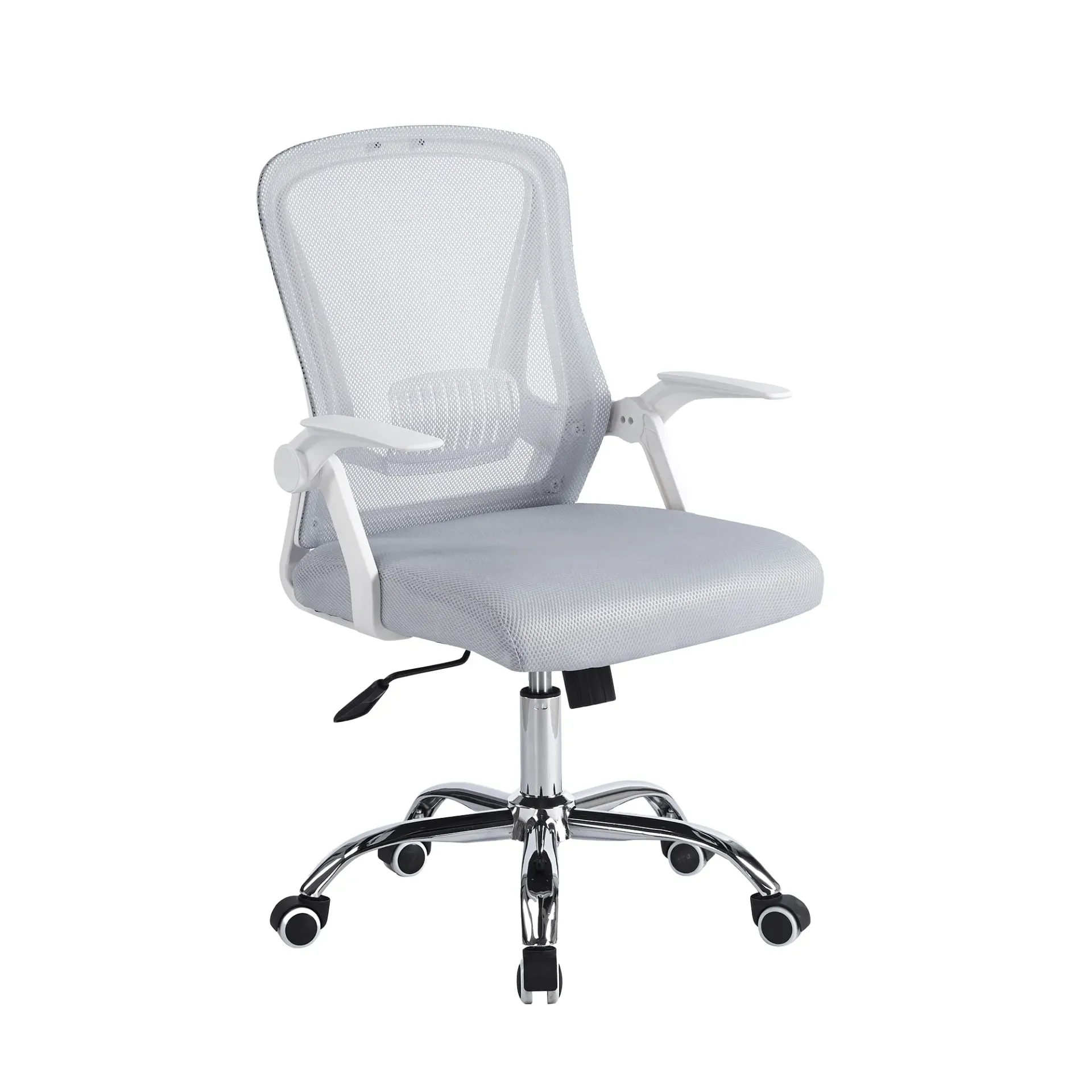 Silla Ergonómica con Respaldo de Malla Gris