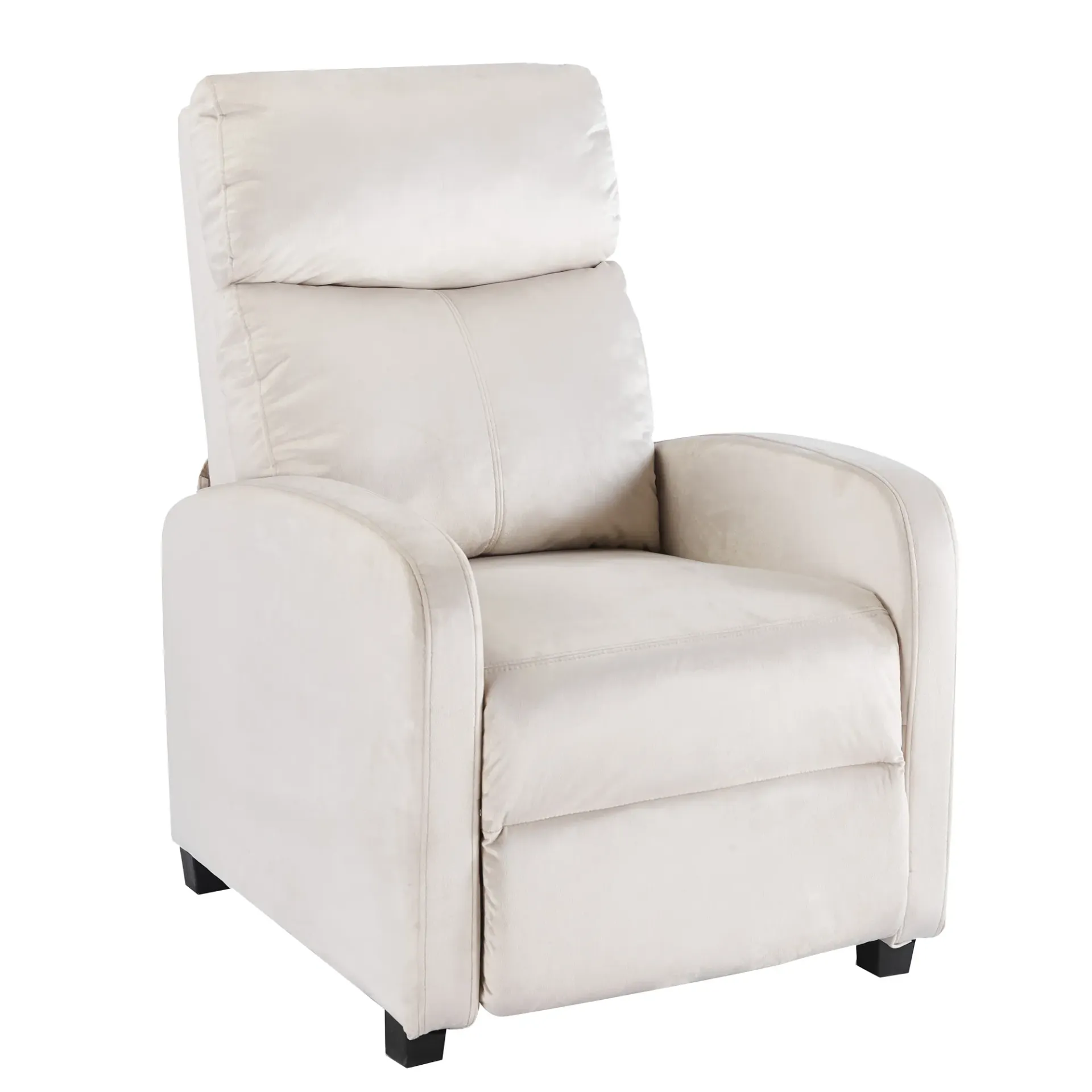 [Sofa1P-Jum/Bei] Sofa Reclinable Reposet Beige