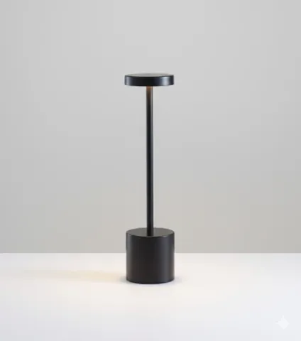 [Lam-Mesa8016/Neg] Lámpara de mesa negro