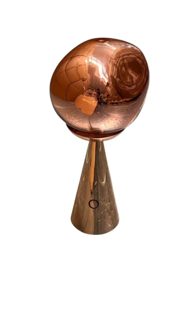 [CS-Lava/OroR] Lámpara Mesa Lava Color Oro Rosado