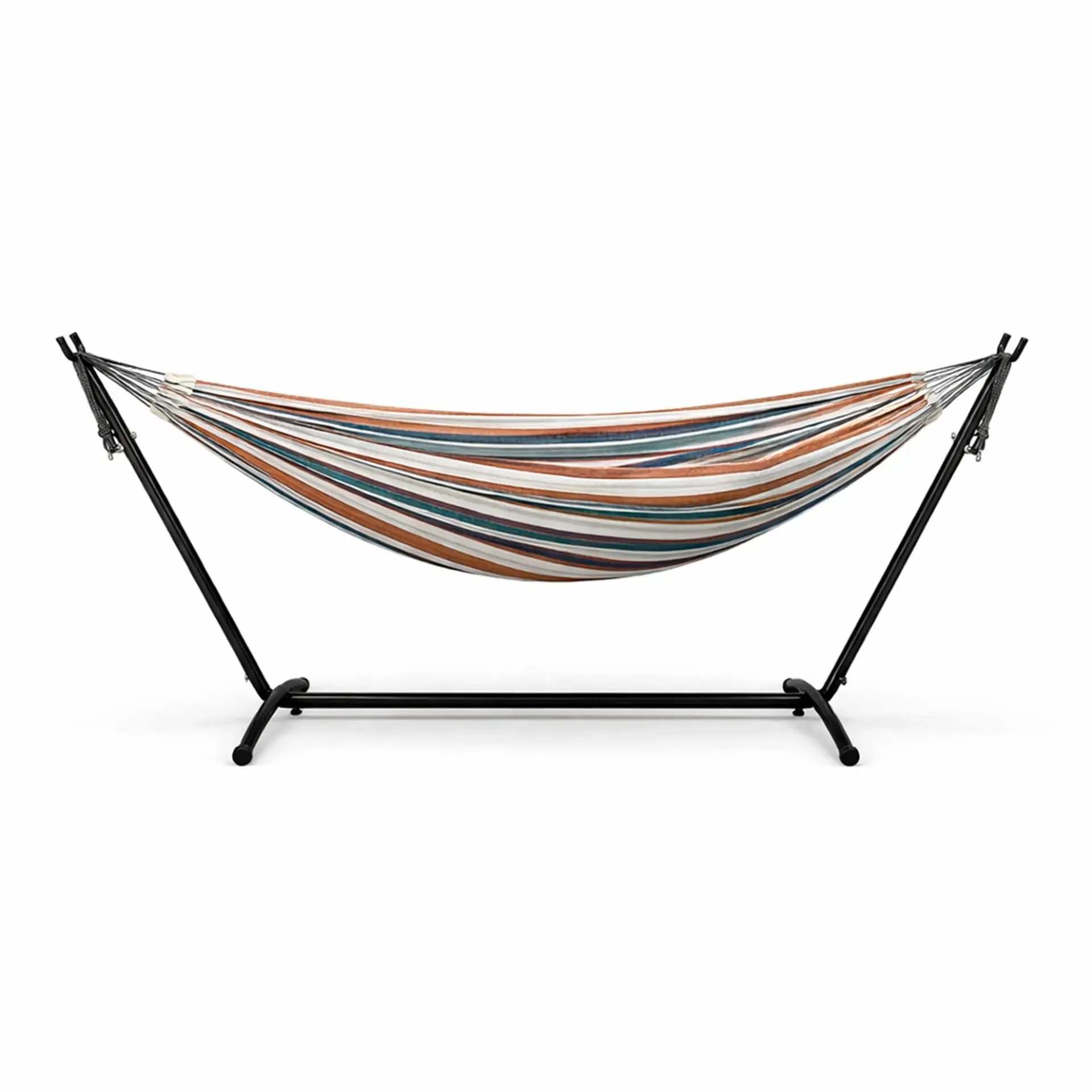 [Hamaca5664-Colores] Hamaca con Soporte Metálico para Jardín