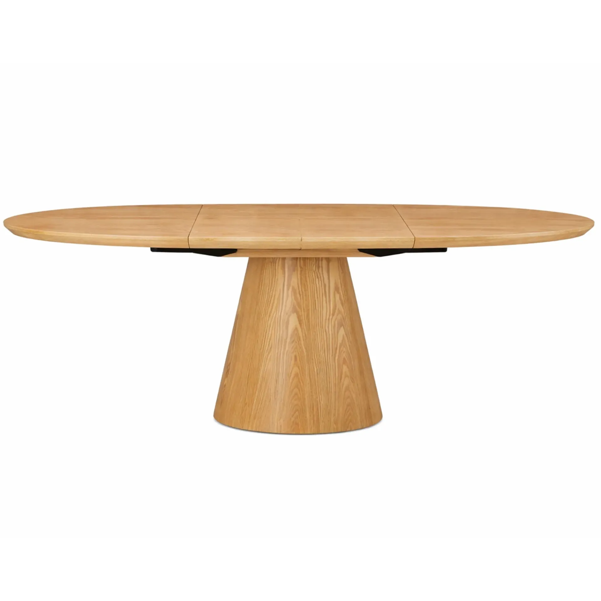 [Mesa-Oval8] Mesa Ovalada Extensible 8 - Nogal