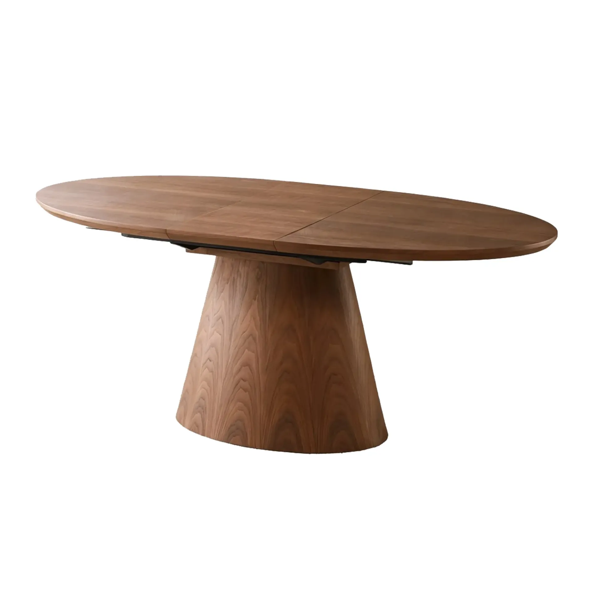 Mesa Ovalada Extensible 8 - Café
