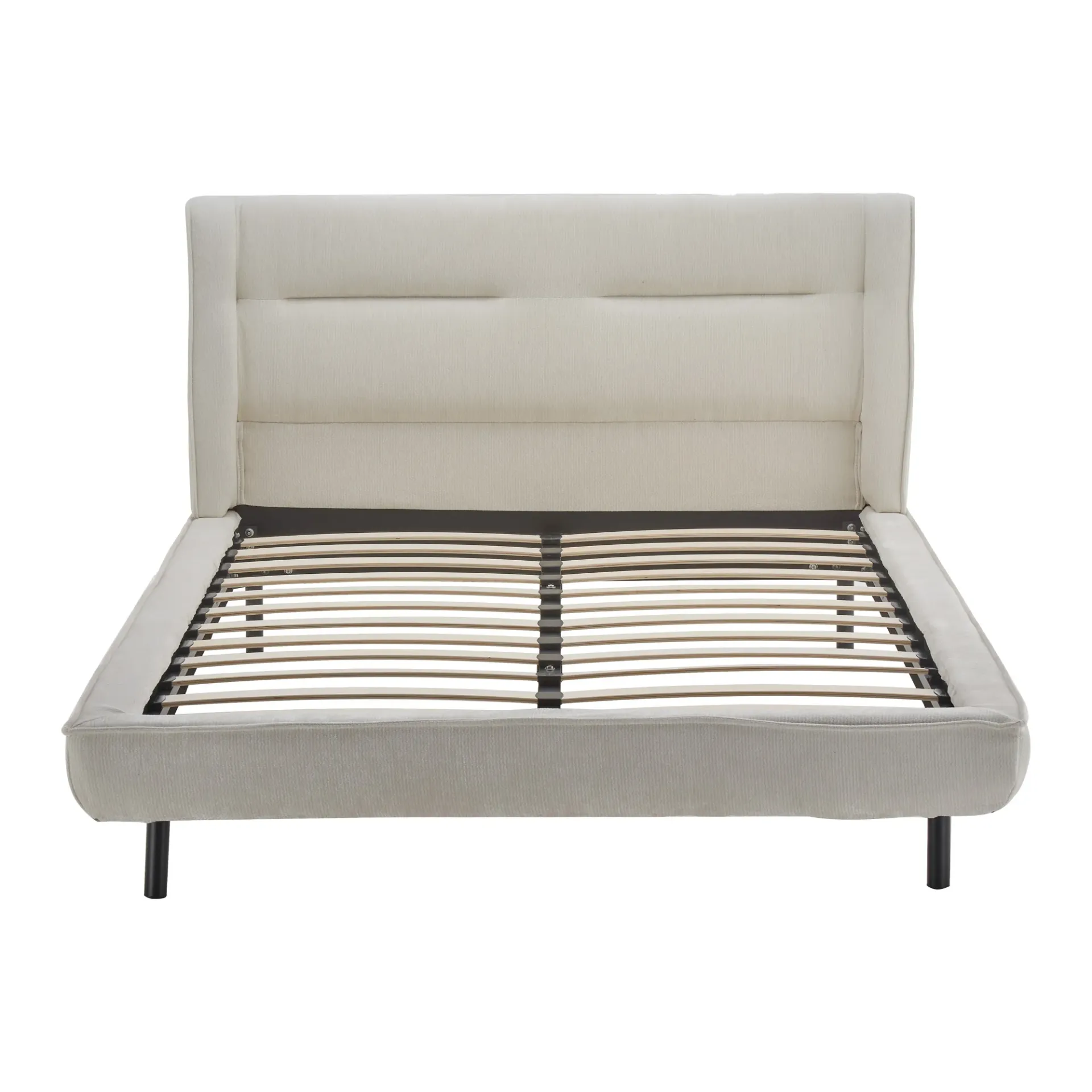 Cama Matrimonial – Tapizada en Beige