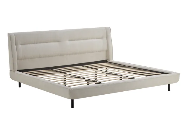 Cama King Size – Tapizada en Beige
