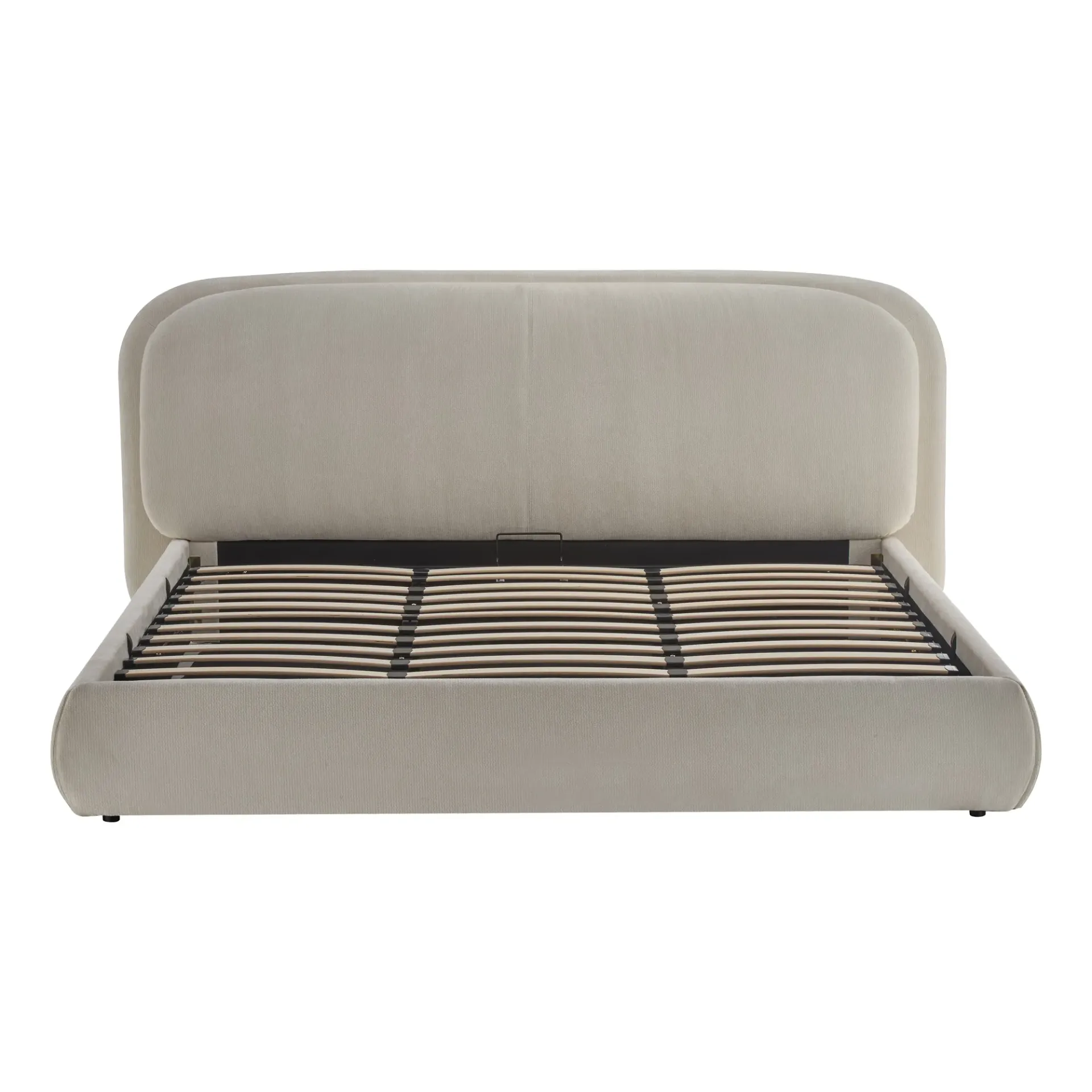 Cama King Size – Tapizada en Beige